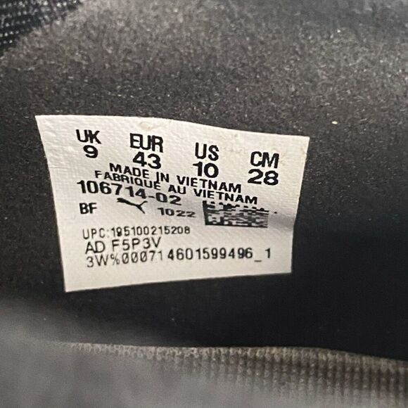 Puma Avant SG Pro Rugby Black Leather Cleats 106714-02 Mens size 10 (a) New - Picture 10 of 10